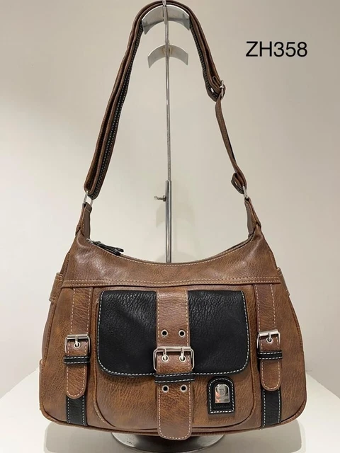 Women's Brown Stylish Shoulder Bag  Lightweight Comfortable Party Travel Bags
