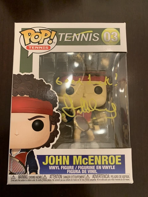 John McEnroe Tennis Legend Signed Autographed Funko Pop Beckett BAS COA