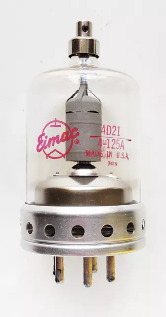 EIMAC  4-125A -RMA 4D21 Radial Beam Power Tetrode Tube - New Old Stock