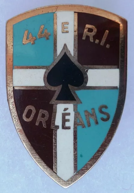 Insigne SDECE DGSE 44° RI Rgt Infanterie ORLÉANS ORIGINAL DRAGO 1970/1980 Badge