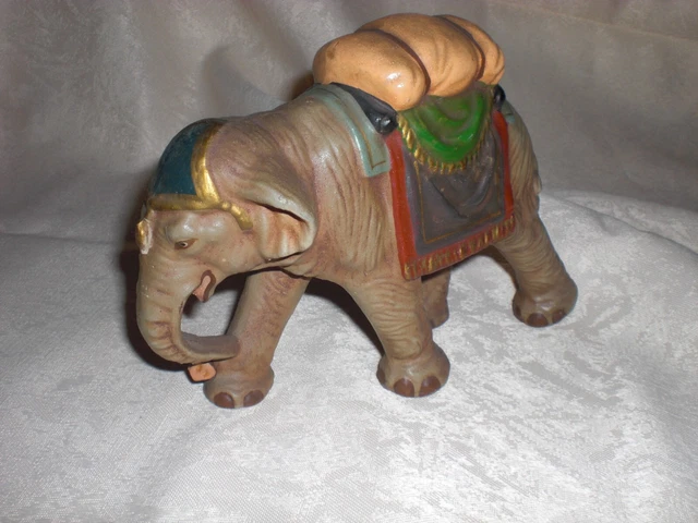 Elefant Massefigur Weihnachtsberg Erzgebirge alt groß sehr selten