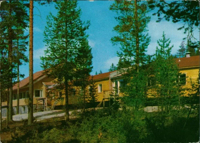 Postcard .Finnland Suomi VUOKATIN RETKEILYKESKUS PÄÄRAKENNUS 1970 2