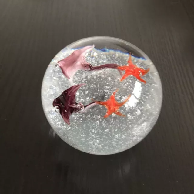 Paperweight / Briefbeschwerer Glas Kugel