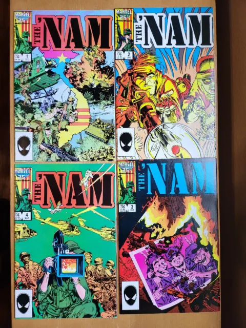 The 'Nam issues 1-4 set Marvel Comics 1986, Beautiful Copies