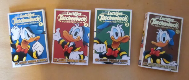 Walt Disney - Lustiges Taschenbuch Sonderedition 80 Jahre Donald Duck Band 1-4