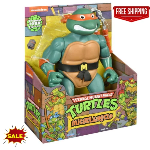 Teenage Mutant Ninja Turtles 12” Original Classic Michelangelo 1989 Giant Figure