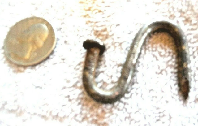 Early hand made hook made out of a nail
