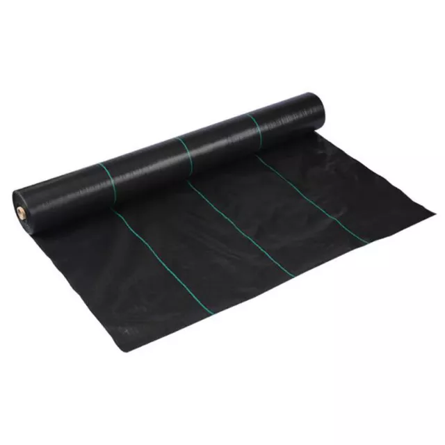 10/20/30/50/100M Weedmat Weed Control Mat Matting Woven Fabric Plant PE AU 3