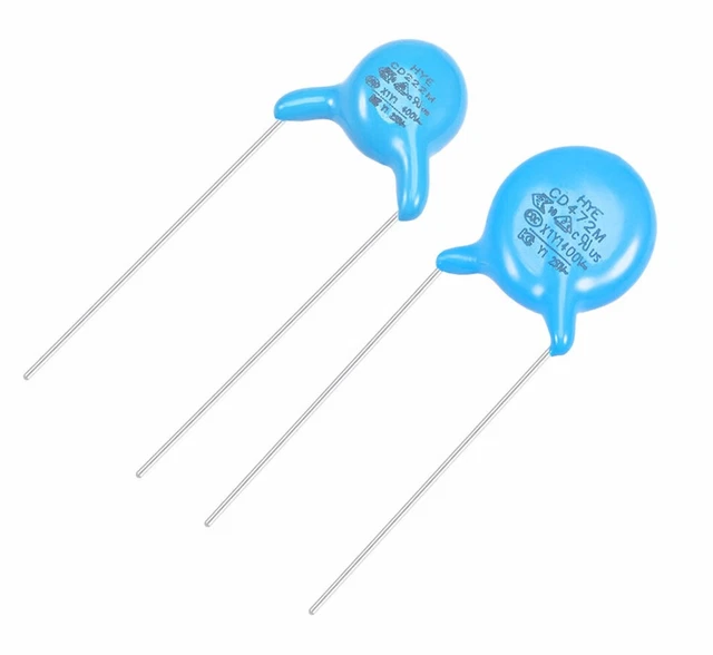 10pcs Ceramic Safety Capacitor Assortment Kit DIP Y1 400V 2 Value -2200pF 4700pF