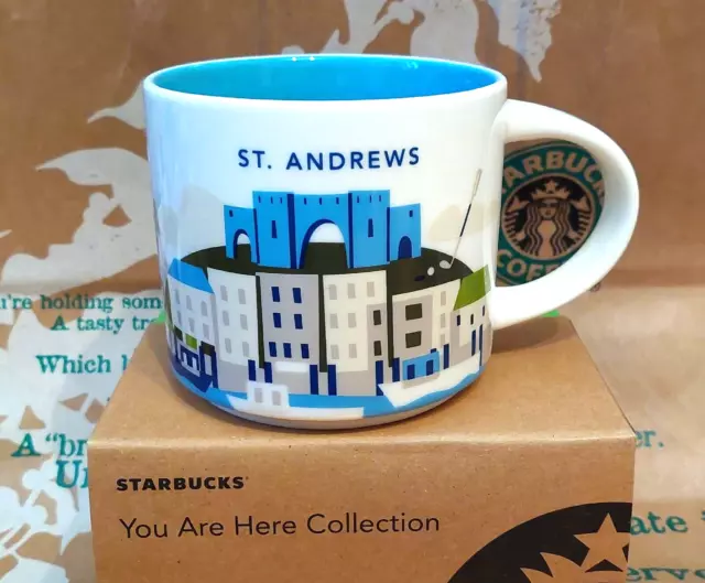 Starbucks Coffee Mug/Becher ST. ANDREWS/Scotland, yah, NEU i.OVP-Geschenk-Box!!!