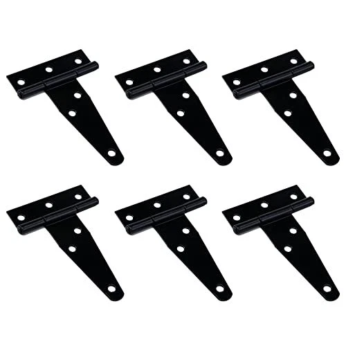 Iron T-Strap Shutter Hinge Shed Barn Straps Gate Black Hinges Light ...