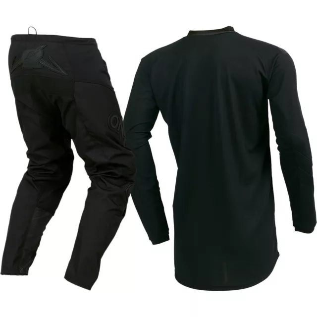 Oneal 2023 MX Element Classic Black Jersey Pants Adult Motocross Gear Set 2