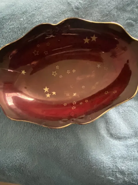 Vintage Carlton. Ware Rouge Royale Lustre Dish