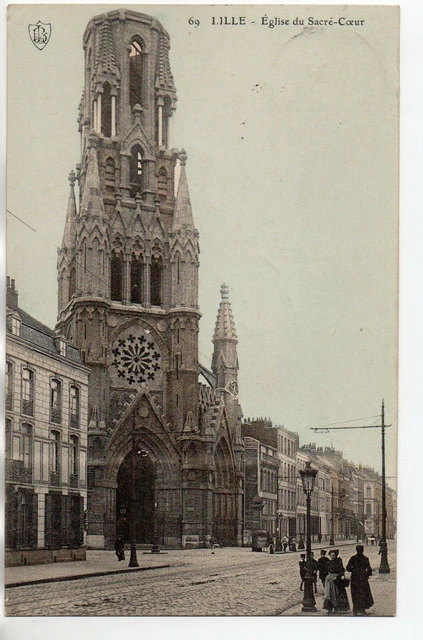 LILLE - Nord - CPA 59 - L' Eglise du Sacré Coeur