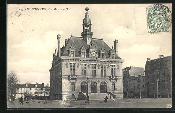 CPA Vincennes, La Mairie 1907