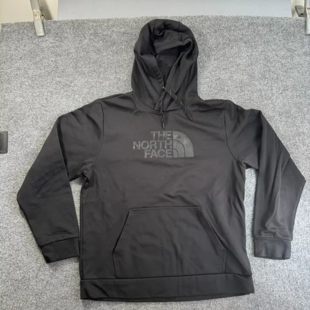 The North Face Hoodie Sweatshirt Mens Large Black Half Dome Pullover Hiker