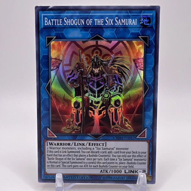 Yugioh! Battle Shogun Of The Six Samurai - CHIM-ENSE2 - Super Rare - Limited -MP