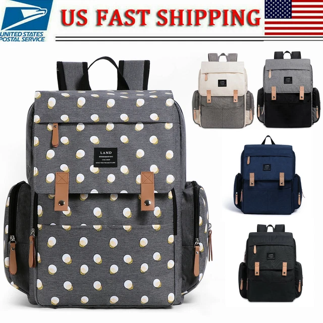 LAND Miger Mummy Backpack Diaper Bag Baby Diaper Nappy Changing Pad
