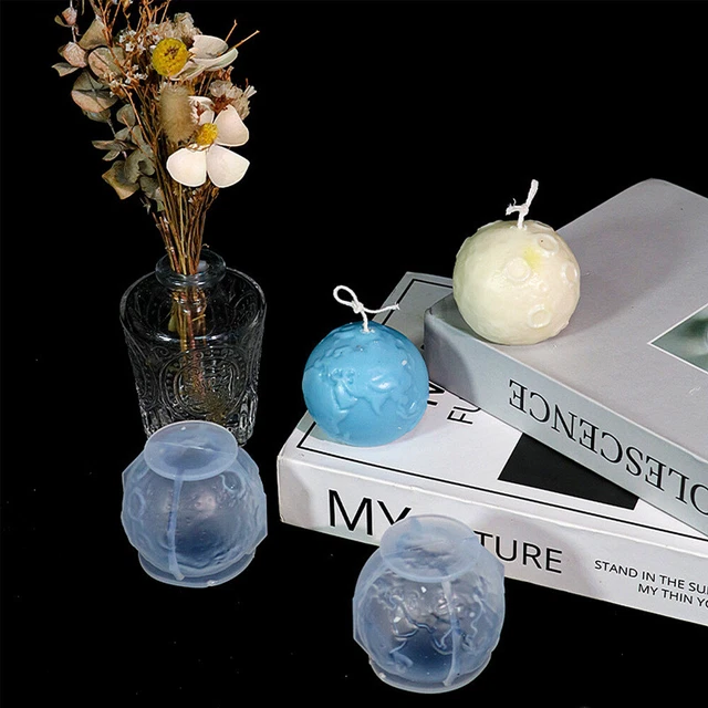 Set 4 Kieselgel Kerze Silikonform Kuchenform Für Süßigkeiten Fondant-Kugelform 3