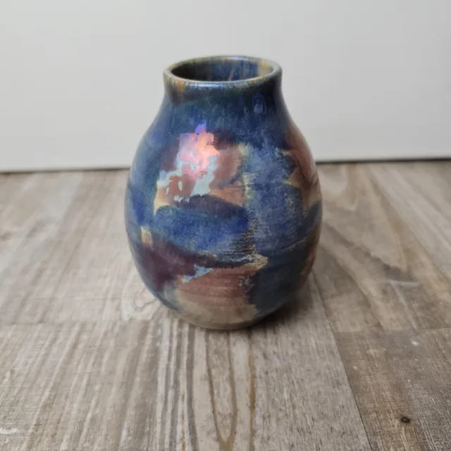 Holl Keramik Vase  1950er Jahre Mid Century Modernist  Lüsterglasur