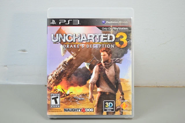 UNCHARTED 3: DRAKE'S DECEPTION PlayStation 3 PS3 Complete CIB Black Label VGC