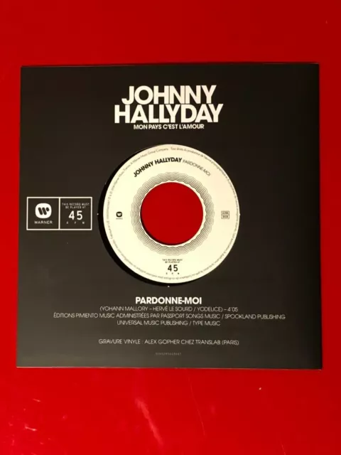 Johnny Hallyday - Mon Pays C'est l'Amour - 45T - Collector NEUF - 2/5