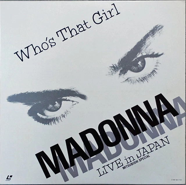 MADONNA Who's That Girl Live In Japan Laserdisc JAPAN LD 08WL-35 MADONNA Who's That Girl Live In Japan Laserdisc JAPAN LD 08WL-35