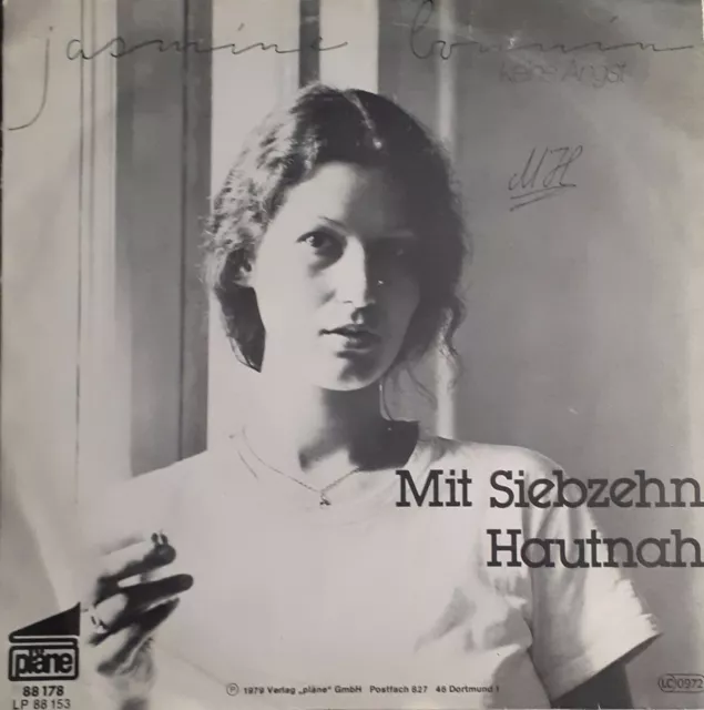 7" Vinyl Single JASMINE BONNIN - Mit Siebzehn / Hautnah Near Mint RAR