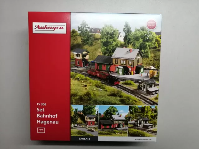 AUHAGEN TT 15306 Bausatz Set Bahnhof Hagenau, OVP ungeöffnet