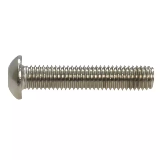Button Head Socket Screw M4 (4mm) Metric Coarse Stainless Steel G304 ISO 7380