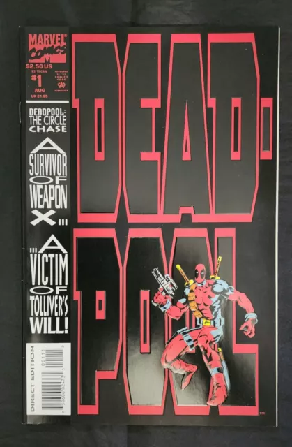 Deadpool #1 Marvel Comics (Aug, 1993) Circle Chase 1st Solo Deadpool NM/NM+