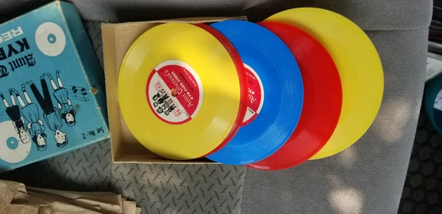  Aunt Theresa’s KYB CLUB MINI RECORD 78s 1950s Set #2 In Blue Box -5 records