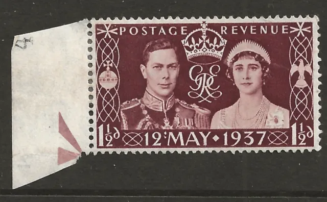 GB 1937 Coronation VARIETY 'colon flaw' VF fresh mint MLH SG#461a