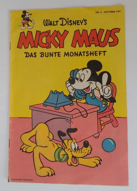 Walt Disney's Micky Maus - Das bunte Monatsheft - Nr. 2 - Oktober 1951 Nachdruck