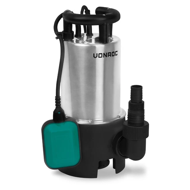 VONROC Pompa sommersa 850W–14000 l/h per acque sporche e pulite