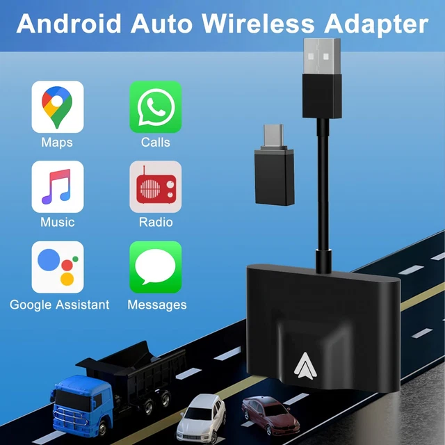 Wireless CarPlay Adapter Android Auto 12 12+ Dongle Box USB Für Autoradio DE