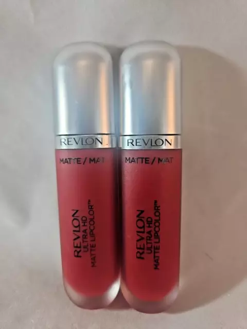 (Lot of 2) REVLON ULTRA HD MATTE LIPCOLOR #660 Romance - 0.2fl oz EACH