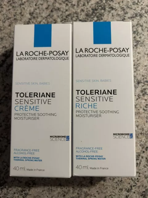 Set: La Roche-Posay Toleriane Sensitive & Sensitive Riche - 40ml