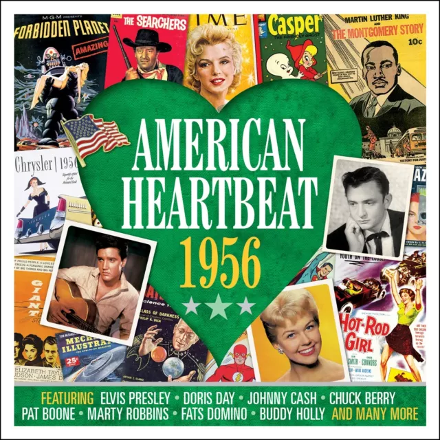 American Heartbeat 1956 - Pat Boone Kay Starr Perry Como - 2 Cds - New & Sealed!