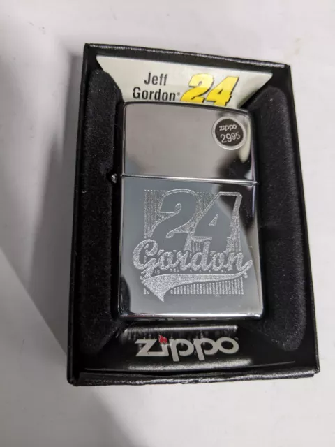 Zippo 2010 Jeff Gordon 24 Nascar Polished Chrome Lighter Sealed In Box R782