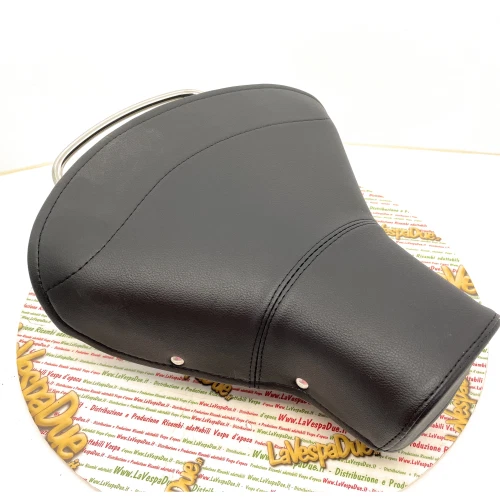 Sella Monoposto In Pelle Nera Per Moto – Stile Chopper/Bobber, Con Staffe E Molle