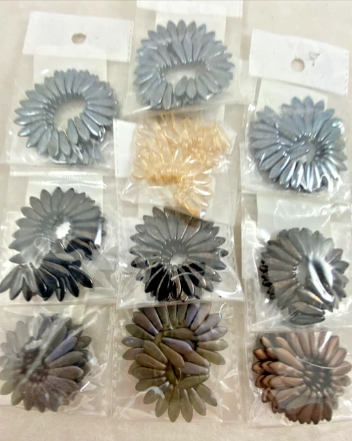 Mix Lot CZECH ~ 10 ~ Bags ~ 5x16mm Various Colors Dagger 2 HOLES Beads WRG3