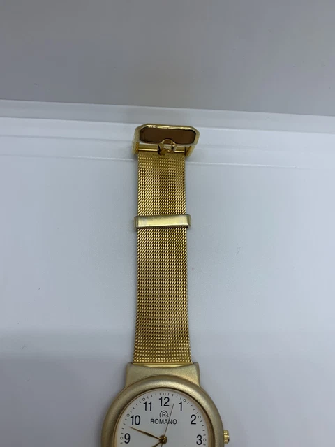 ROMANO QUARTZ WATCH Japan Movt Yellow Dial 3.30 PicClick UK