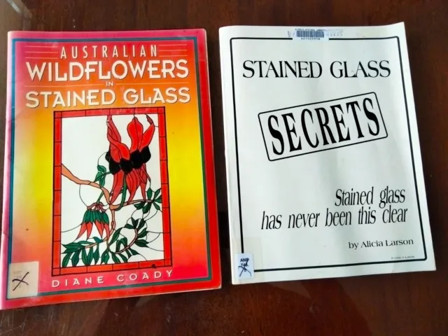 Stained Glass Secrets by Alicia Larson & Australian Wildflowers -leadlight