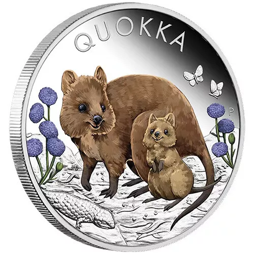 2022 1 oz Proof Colorized Australian Quokka Silver Coin (Box + CoA)