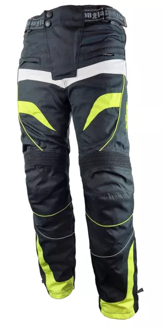 Bangla Herren Motorrad Hose Motorradhose Cordura Textil schwarz weiß neon S-8 XL