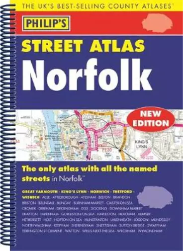 PHILIPS STREET ATLAS Norfolk: Spiral Edition, Philips Maps, Used; Good ...