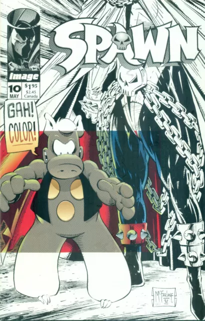 Spawn #10 Todd McFarlane Dave Sim Cerebus Superman Hidden Cameo Image NM/M 1993