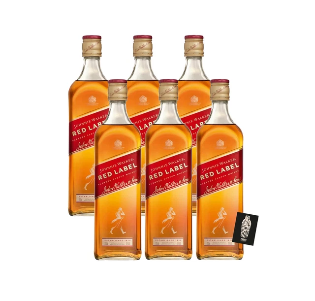 JOHNNIE WALKER 6ER-SET Red Label Blended Scotch Whisky 6x 0,7l (40% vol ...
