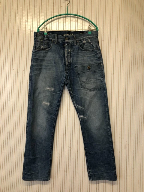 Jean Homme Marithé François Girbaud Taille W29 L38 (38) Noir - Coupe Droite, Occasion TB